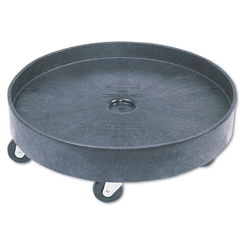 Dollies | Rubbermaid Commercial FG265000BLA BRUTE 500-lb. Capacity Universal Drum Dolly - Black image number 0
