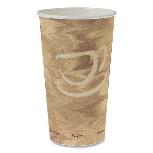 Cups | SOLO 420MS-0029 20 oz. Single Sided Poly Paper Hot Cups - Mistique Design (600/Carton) image number 0