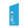 Disposable Forks | Dixie FM5W540 Grab'N Go Wrapped Forks - Black (540/Carton) image number 5