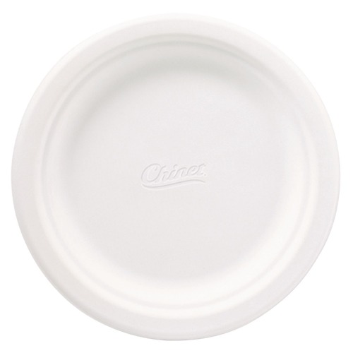 Plates | Chinet 21226 6-3/4 in. Round Classic Paper Plates - White (1000/Carton) image number 0