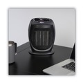 Facility Heaters | Alera ALEHECH09 1500 W 7.12 in. x 5.87 in. x 8.75 in. Ceramic Heater - Black image number 6