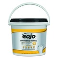Perforated Roll & Hand Towels | GOJO Industries 6398-02 Hand Cleaning Scrubbing Towels - Orange Scent/White/Yellow (2/Carton) image number 1