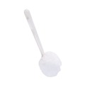 Toilet Brushes | Boardwalk 528110 12 in. Deluxe Plastic Bowl Mop with 2 in. Mop Head - White (25/Carton) image number 1