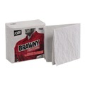 Cleaning Cloths & Wipes | Georgia-Pacific 29000 13 in. x 13 in. Brawny Industrial Scrim All Purpose Wipers  - White (12/Carton) image number 4