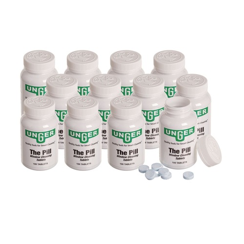 Disinfecting & Cleaning Solutions | Unger UNGPLBTL Pill Window Cleaning Tablets (12/Carton) image number 0