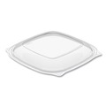 Food Containers & Lids | Dart C2464BDL PresentaBowls Pro 8.5 in. x 8.5 in. x 0.5 in. Square Plastic Lids for 24 oz. to 32 oz. Bowls - Clear (252/Carton) image number 3