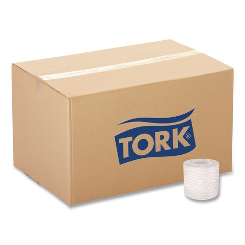 Perforated Roll & Hand Towels | Tork 2465120 Premium 2-Ply Septic-Safe Bath Tissue - White (48/Carton) image number 0
