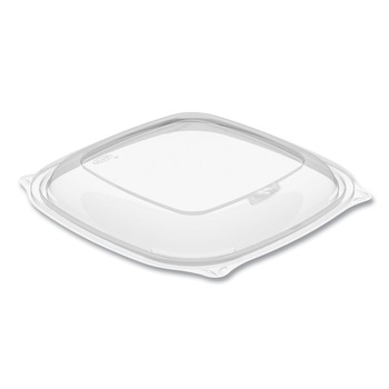 Dart PP2464BDL PresentaBowls Pro 8.5 x 8.5 x 1 Square Bowl Lids - Clear (252/Carton)