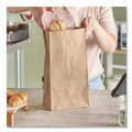 Grocery Bags | Ross & Wallace Paper Products 100312500PK/BL 7 in. x 4.38 in. x 13.75 in. #12 Size Grocery Paper Bags - Kraft (500/Bundle) image number 2