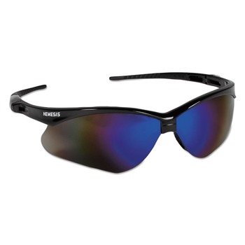 Ansell 14481 Nemesis Safety Glasses - Black Frame/Blue Mirror Lens