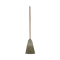 Brooms | Boardwalk BWK932YCT Yucca Corn Fiber Bristle Warehouse Brooms with 56 in. Handle - Natural (12/Carton) image number 1