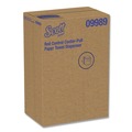 Towel Dispensers | Scott 09989 10.3 in. x 9.3 in. x 11.9 in. Roll Control Center Pull Towel Dispenser - Smoke/Gray image number 3