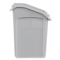 Indoor Waste Receptacles | Rubbermaid Commercial 2026721 Slim Jim 23 Gallon Polyethylene Under-Counter Container - Gray image number 1