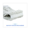 Mop Heads | Boardwalk BWK4024CCT Pro Loop Web/Tailband Cotton Wet Mop Head (12/Carton) image number 6