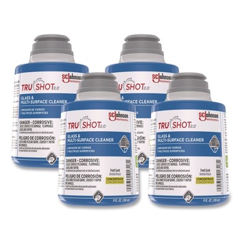 PRODUCTS | SC Johnson 379846 TruShot 2.0 Glass and Multisurface Cleaner Fresh Scent 9 oz Cartridge (4/Carton)