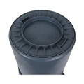 Indoor Waste Receptacles | Boardwalk 3485198 32 Gallon Linear-Low-Density Polyethylene Round Waste Receptacle - Gray image number 2