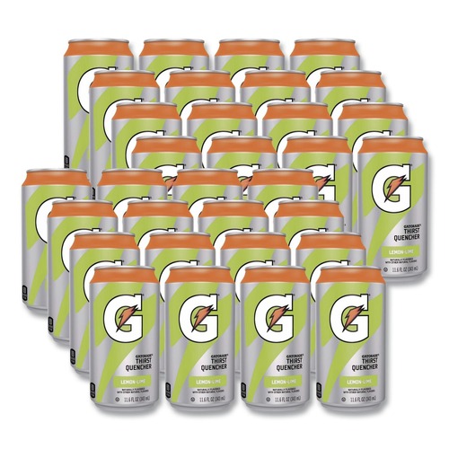 Sports Drinks | Gatorade QUA00901 G Series 11.6 oz. Thirst Quenchers - Lemon-Lime (Carton of 24 Cans) image number 0