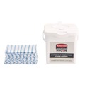 Cleaning Cloths & Wipes | Rubbermaid Commercial HYGEN 2134283 12 x 12 Disposable Microfiber Cleaning Cloths - Blue/White Stripes (600/Carton) image number 1