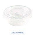 Cups | Boardwalk BWKPRTN15TS 1.5 oz Plastic Souffle/Portion Cups - Translucent (2500/Carton) image number 4