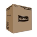 Cup Lids | SOLO DLX10R-00007 Lift Back and Lock Tab Cup Lids For 10 oz. Trophy Foam Cups - White (2000/Carton) image number 3