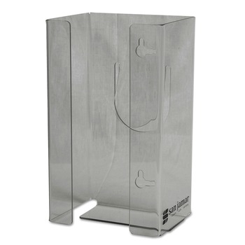 GLOVE DISPENSERS | San Jamar G0803 1-Box 5.5 in. x 3.75 in. x 10 in. Plexiglas Disposable Glove Dispenser - Plexiglas Clear