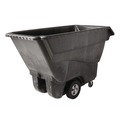 Carts & Trucks | Rubbermaid Commercial FG9T1500BLA 1250 lbs. Capacity Rectangular Structural Foam Tilt Truck - Black image number 1