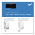 Toilet Tissue Dispensers | Scott 09608 Essential 20 in. x 6 in. x 11 in. Coreless Twin Jumbo Roll Tissue Dispenser - Black image number 8