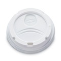 Cup Lids | Dixie 9542500DX 12 oz. - 20 oz. WiseSize Cup 10 oz. - 16 oz. PerfecTouch Dome Drink-Thru Lids - White (50/Pack) image number 3