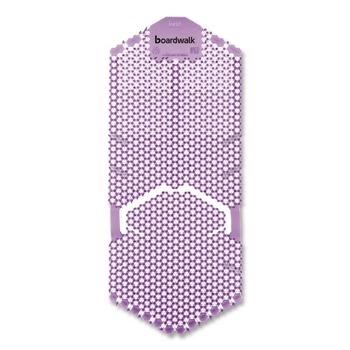 Boardwalk TSU-P-006I006I-11-AAS80 5.22 oz. Vertical Urinal Screen - Lavender Scent Purple (6/Carton)