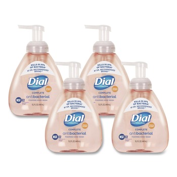 Dial Professional 1700098606 15.2 oz. Antibacterial Foaming Hand Wash - Original Scent (4/Carton)