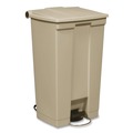 Indoor Waste Receptacles | Rubbermaid Commercial FG614500BEIG 18 Gallon Polyethylene Step-On Receptacle - Beige image number 0