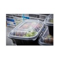 Food Containers & Lids | Pactiv Corp. YCNB9X632000 32 oz. 8.66 in. x 5.75 in. x 2.72 in. EarthChoice Entree2Go Takeout Container - Plastic, Black (300/Carton) image number 1