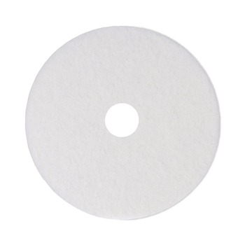 Boardwalk BWK4014WHI 14 in. Diameter Polishing Floor Pads - White (5/Carton)