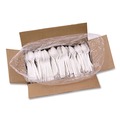 Disposable Spoons | Boardwalk BWKSPOONPPMW 5.31 in. Mediumweight Polypropylene Plastic Spoon Cutlery - White (1000/Carton) image number 2