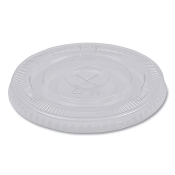 Boardwalk BWKPETSTRAW 16 oz. - 24 oz. PET Cold Cup Lids - Clear (1000/Carton)