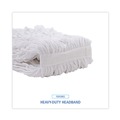 Mop Heads | Boardwalk BWKRM03024S Banded Rayon 24 oz. Cut-End Mop Heads - White (12/Carton) image number 6