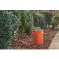 Indoor Waste Receptacles | Rubbermaid Commercial 2119308 Brute 32 gal Resin Container - Round Orange image number 8