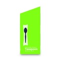 Disposable Spoons | Dixie TM5W540 Grab&rsquo;N Go Wrapped Cutlery Teaspoons - Black (90/Box, 6 Box/Carton) image number 6