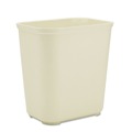Indoor Waste Receptacles | Rubbermaid Commercial FG254300BEIG 7 gal. Fiberglass Wastebasket - Beige image number 0