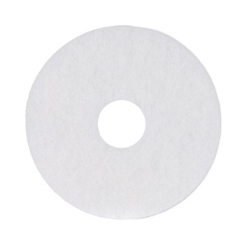 Boardwalk BWK4013WHI 13 in. Diameter Polishing Floor Pads - White (5/Carton)
