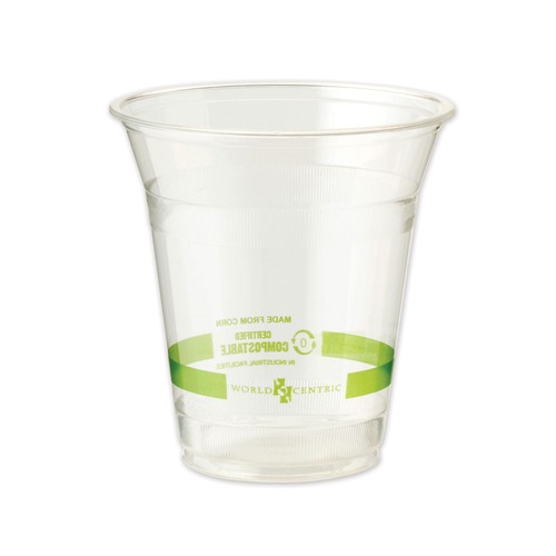 Cups | World Centric CPCS12 12 oz PLA Plastic Cold Cups - Clear (1000/Carton) image number 0