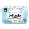 Perforated Roll & Hand Towels | Cottonelle 12456 Clean Care 1-Ply Septic Safe Bathroom Tissue - White (12/Pack) image number 0