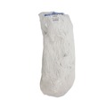 Mop Heads | Boardwalk BWK824R 24 oz. Lie-Flat Rayon Fiber Mop Head - White (12/Carton) image number 1