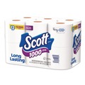 Perforated Roll & Hand Towels | Scott 10060 1-Ply 4.1 in. x 3.7 in. Septic Safe Toilet Paper - White (48/Carton) image number 2