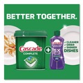 Dishwashing Detergents | Cascade 80857486 22.5 oz ActionPacs Tub - Fresh Scent (43/Pack) image number 3