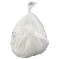 High-Density Trash Bags | Inteplast Group S404817N 45 gal. 17 microns 40 in. x 48 in. High-Density Interleaved Commercial Can Liners - Clear (25 Bags/Roll, 10 Rolls/Carton) image number 2