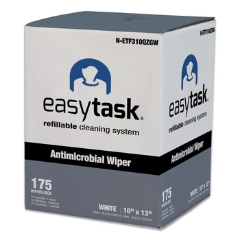 HOSPECO NETF310QZGW 10 in. x 13 in. 1-Ply Quarterfold Easy Task F310 Wiper - White