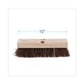 Brooms | Boardwalk BWK3110 10 in. Brush 2 in. Brown Palmyra Bristles Deck Brush Head image number 2