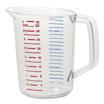 Rubbermaid Commercial FG321600CLR Bouncer 32 oz. Measuring Cup - Clear