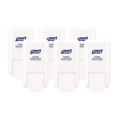 Hand Sanitizer Dispensers | PURELL 4121-06 1000 ml 5.14 in. x 3.83 in. x 10 in. CS2 Hand Sanitizer Dispenser - White (6/Carton) image number 0
